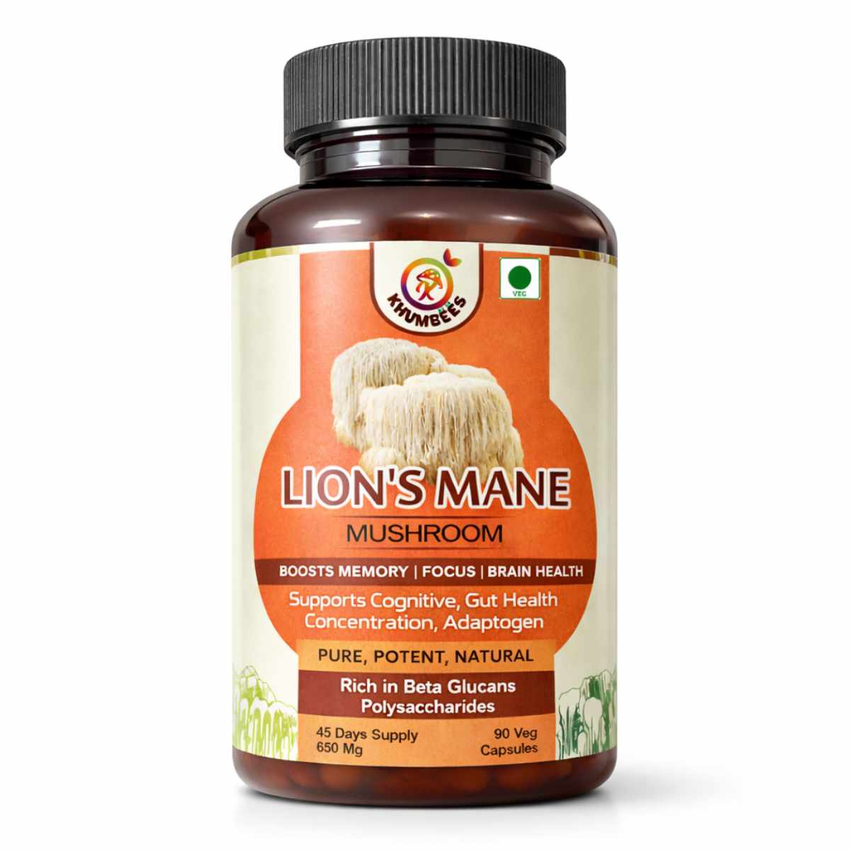 Lion's Mane Mushroom Extract Capsules